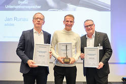 Thomas Voigt (Otto Group), Jan Runau (Adidas) und Matthias Poth (Covestro)