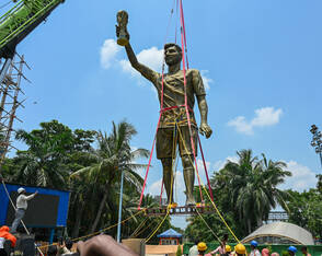 Messi-Statue in Indien aus Sicherheitsgründen abgebaut