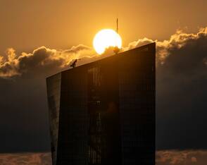 Sonnenuntergang über Frankfurt
