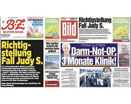 „Bild“ und BZ entschuldigen sich im Fall „Judy S.“ – Richtigstellung und Rekordentschädigung